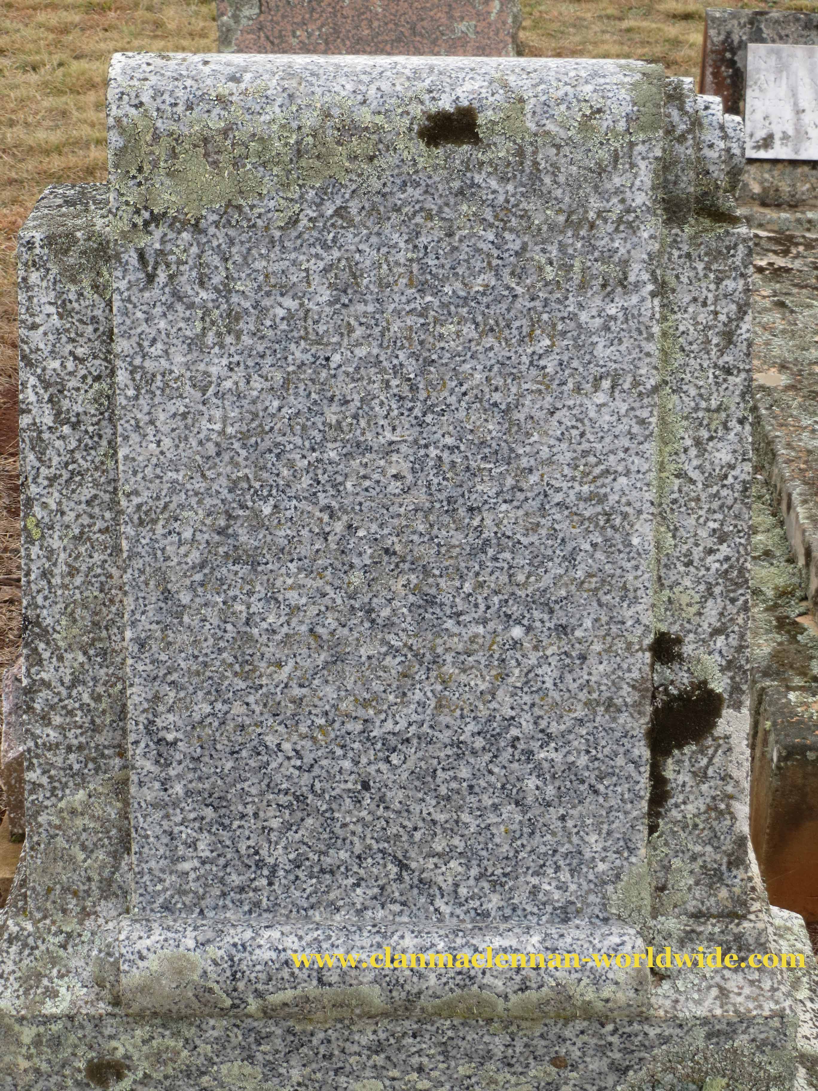 Photo of headstones/William John McLennan d1914 hdstn Taralga